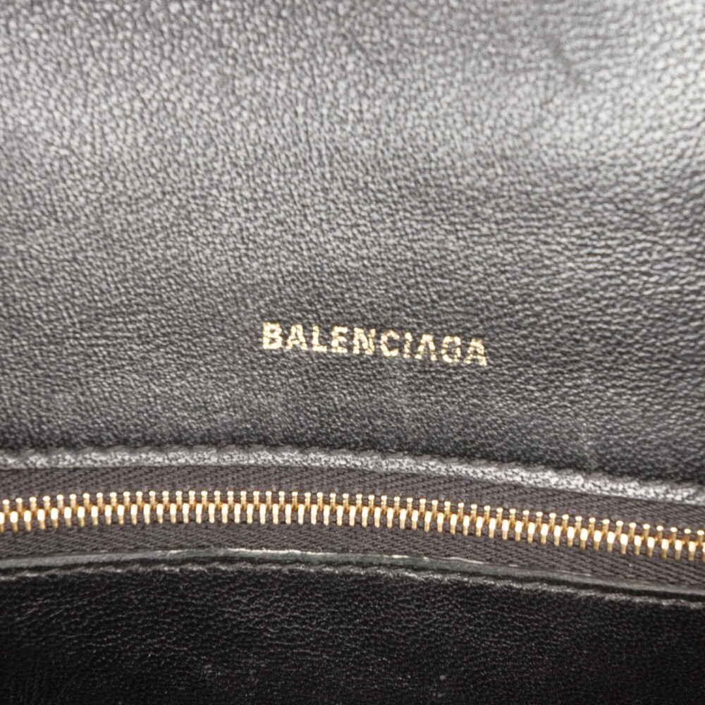 Pre-Loved Balenciaga Small Shiny Box Calfskin Hourglass Top Handle Bag - Picture 5 of 11